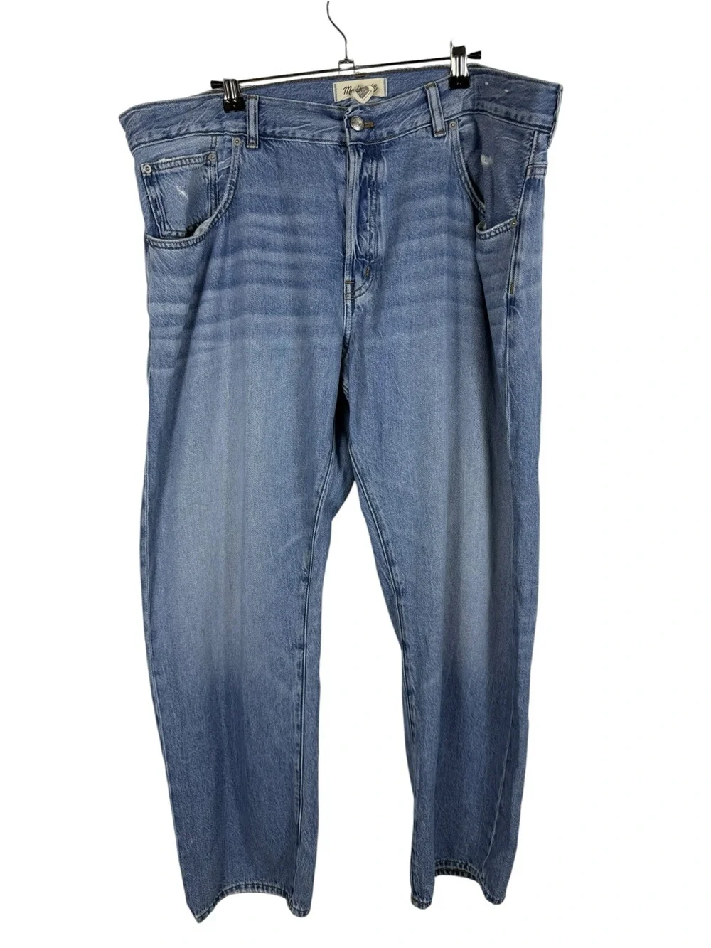 Madewell The Dean Easy Straight Jean in Northridge Wash: Airy Denim Edition 33